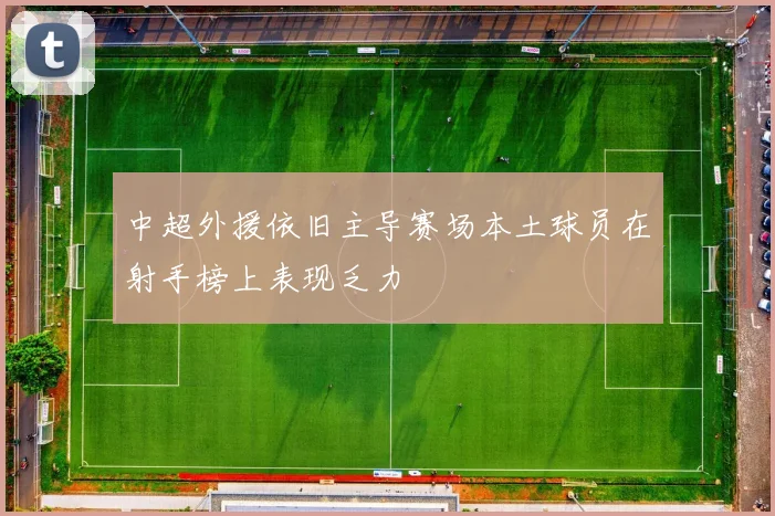 中超外援依旧主导赛场本土球员在射手榜上表现乏力